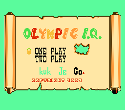 Olympic I.Q. (Korea) (En) (Unl)